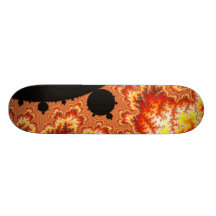 Flammen Sun - Fraktal Individuelles Skateboard