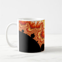 Flammen Sun - Fraktal Kaffee Tasse