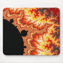 Flammen Sun - Fraktal Mousepads
