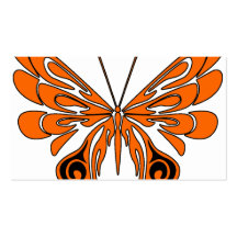 Flammen-Tätowierungs-Schmetterling Visitenkarte