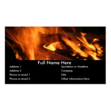 Flammen und Feuer Visitenkarten