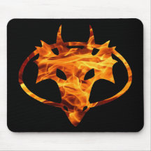 Flammendrache Mousepad