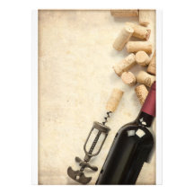 Flasche Wein Personalisierte Einladungskarte