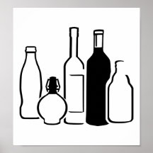 Flaschen Plakat