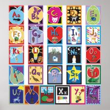 FlashCardAlphabet Posterdrucke