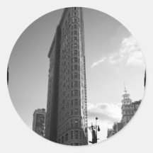 Flatiron Gebäude-Foto Runder Sticker