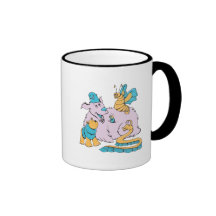 flaumige Hunde- und Freund-Cartoonkunst Kaffeetasse