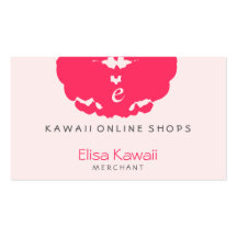 Fleck-Geschäfte E Kawaii Visitenkartenvorlagen
