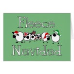Fleece Navidad lustige Weihnachtskarte