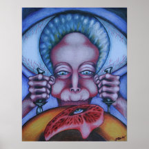 Fleisch-Esser - Leinwand Posterdrucke