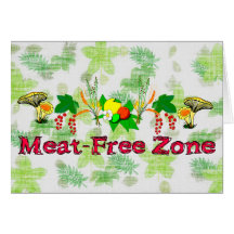 Fleisch-Freie Zone Grußkarte