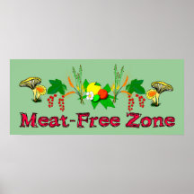 Fleisch-Freie Zone Poster