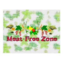Fleisch-Freie Zone Postkarten
