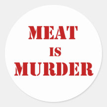 Fleisch ist Mord Aufkleber