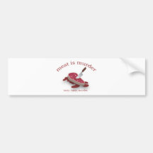 Fleisch ist Mord Autosticker