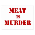 Fleisch ist Mord Postkarte