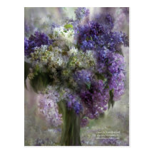 Fliedern der Liebe-Kunst-Postkarte