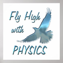 Fliege hoch mit Physik Plakatdrucke
