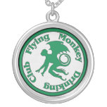 Fliegen-Affe-trinkender Verein Personalisierter Schmuck