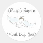 Fliegen-Baby-Engels-Taufe-Einladung Sticker