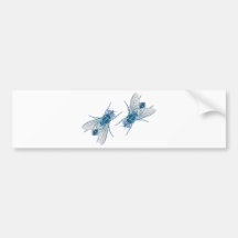 Fliegen flies auto sticker