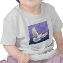 Fliegen-Friedenstauben-Säuglings-T-Shirt