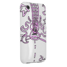 Fliegen-Gitarre iPhone 3 Cover