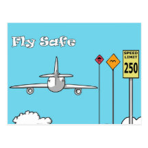 "Fliegen-Safe " Postkarten