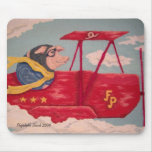 Fliegen-Schwein Mousepad