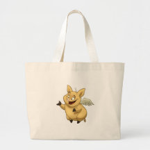 Fliegen-Schwein-Tasche