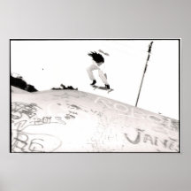 Fliegen-Skater-Junge Posterdrucke