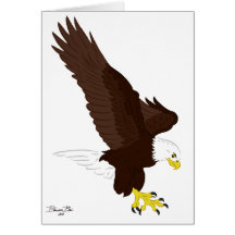 Fliegen-Weißkopfseeadler Karte