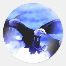Fliegen-Weißkopfseeadler Sticker