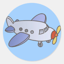 Fliegende hohe Flugzeug-Aufkleber