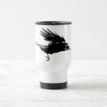Fliegende schwarze Krähen-Kaffeetasse