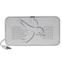 Fliegendes ursprüngliches Zeichnen des blauen Voge Mini Speaker