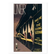 Fliegenscotsman-Zwischenlage Postkarte