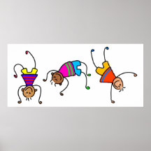 Flippige Jungen Posterdruck