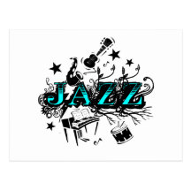 Flippiger Jazz Postkarte