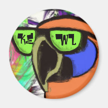 Flippiger Papagei Magnets