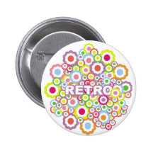 Flippiger Retro Knopf Buttons