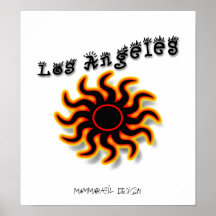 Flippiges Los Angeles-Plakat!