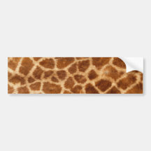 Flockiges Giraffen-Pelz-Muster Autoaufkleber