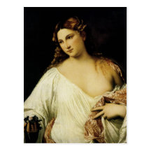 Flora, durch Titian Postkarte