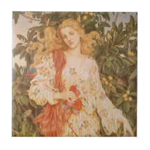 Flora, Göttin der Blüten und Blumen durch Morgan Fliesen