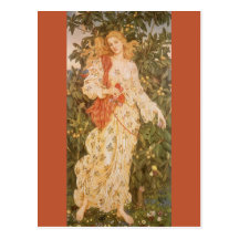 Flora, Göttin der Blüten und Blumen durch Morgan Postkarten