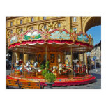Florence, Italy Antique Carousel postkarten