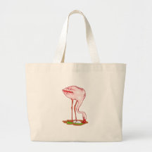 Florenz-Flamingo Leinentasche