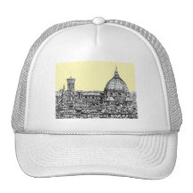 Florenz Italien in der Creme Netzmütze