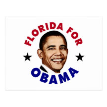 Florida für Obama Postkarte
